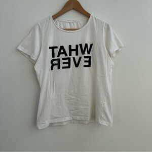 2016 vibes white "Whatever" graphic tee